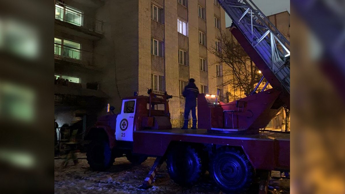 Пожар в общежитии в Луцке – студенты оказались «отрезанными» от выхода: подробности