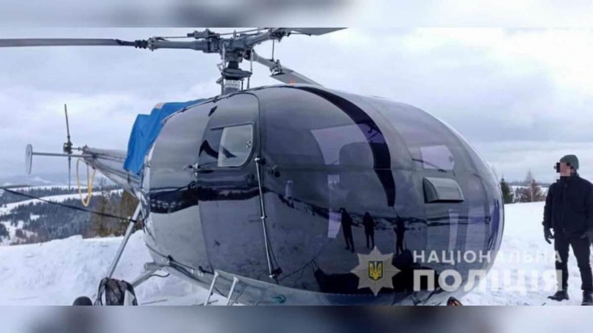 Через український кордон нелегально перелетів вертоліт, що було на борті