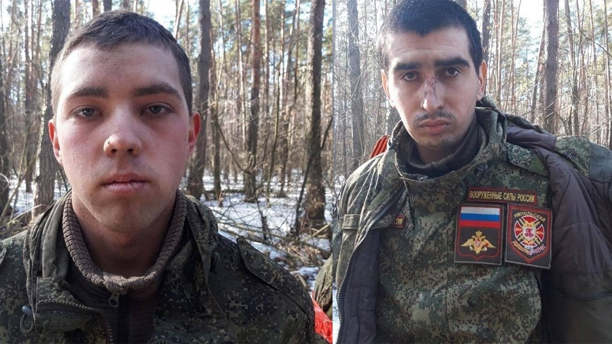 Украинские воины взяли в плен первых солдат-оккупантов