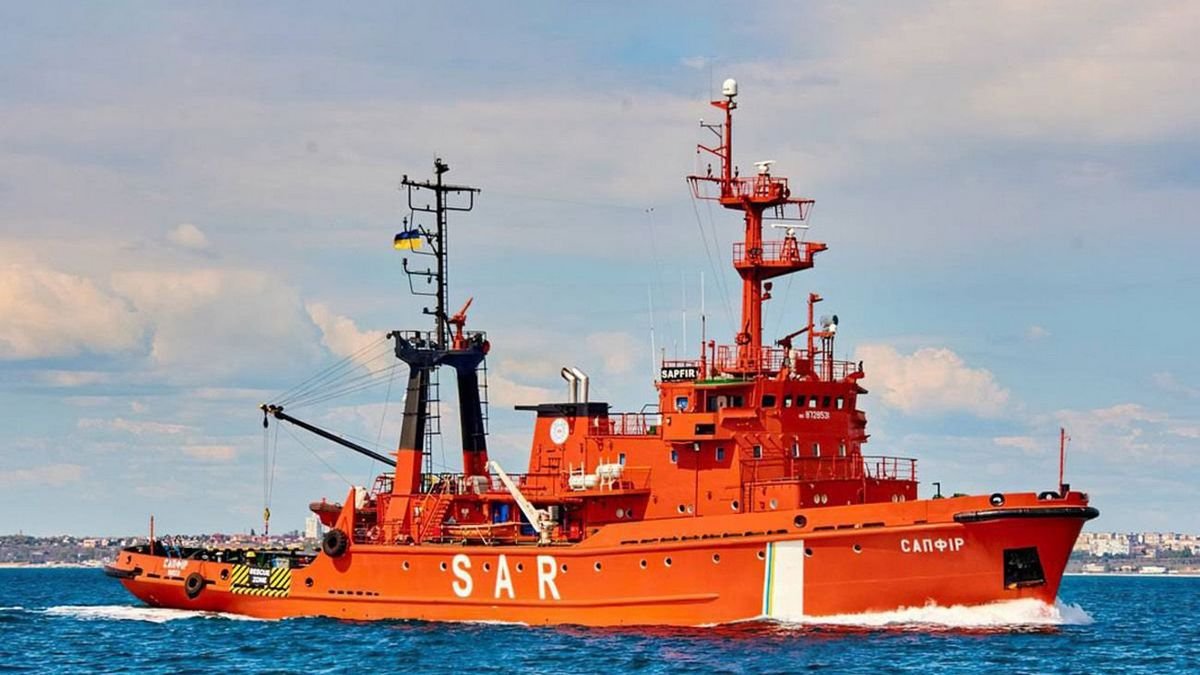 Захваченное россиянами спасательное судно «Cапфир» вернулось под контроль Украины