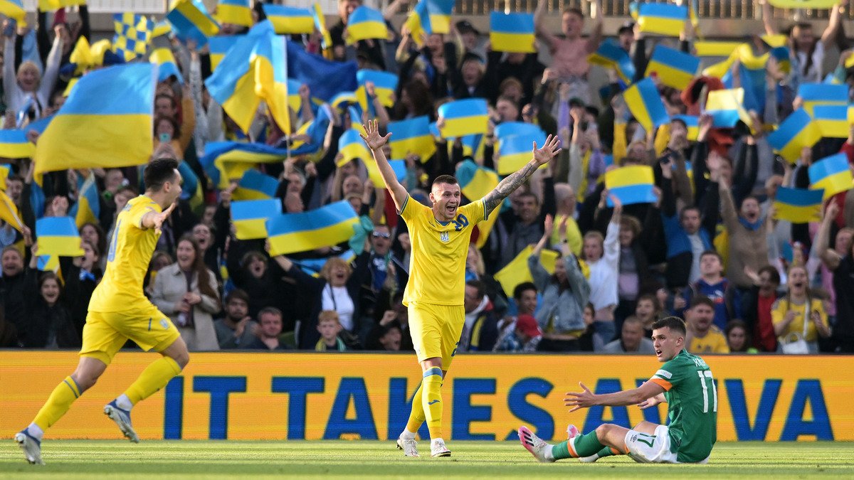 Украина начала борьбу в Лиге наций УЕФА поединком с Ирландией