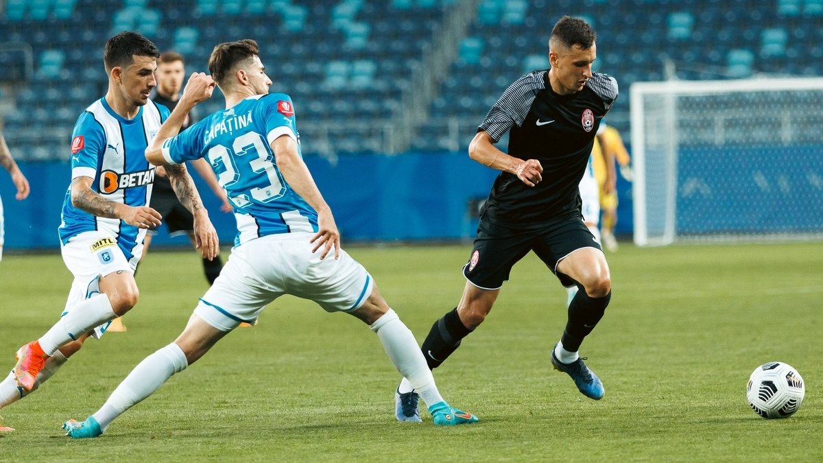 Лига конференций: «Заря» и «Университет Крайова» сыграли второй матч