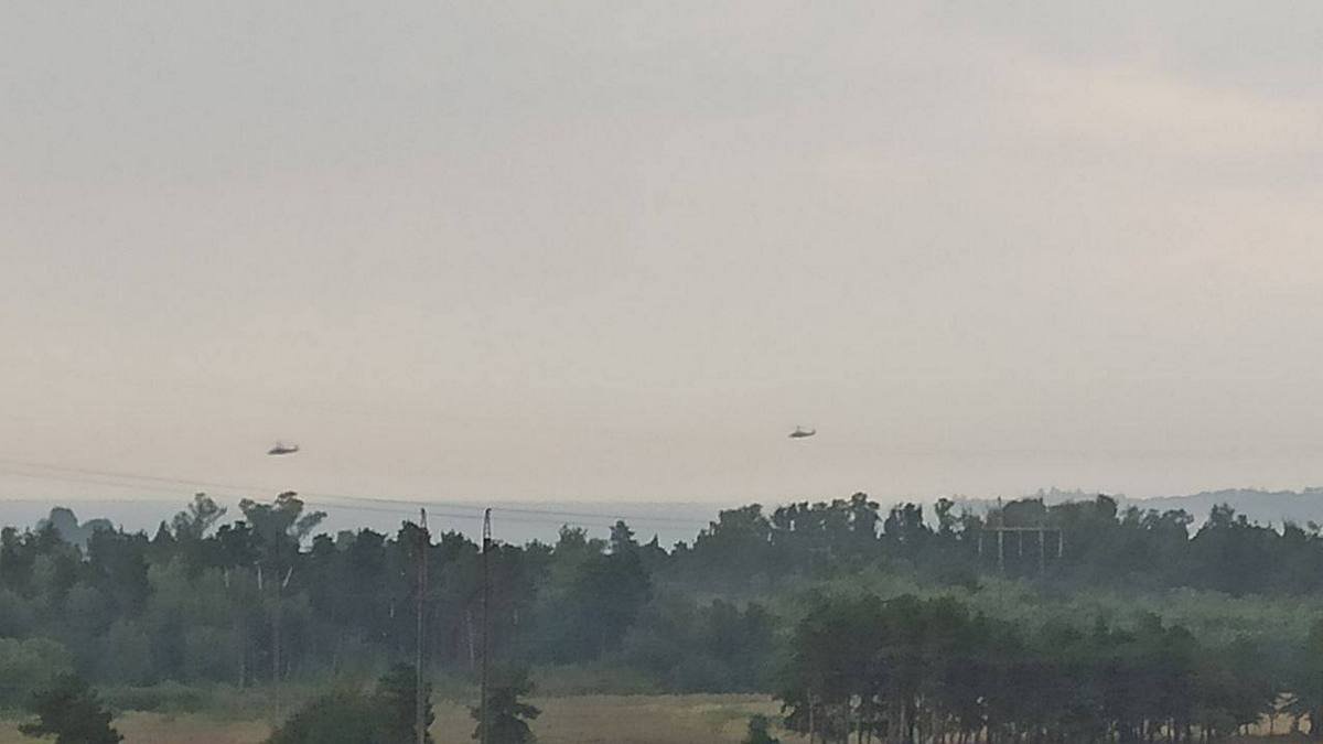 «Готуються» до приїзду МАГАТЕ. Росіяни задіяли гелікоптери та обстрілюють Енергодар