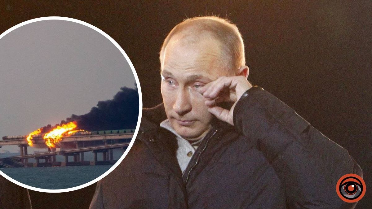 Пожежа на Кримському мосту: реакція путіна