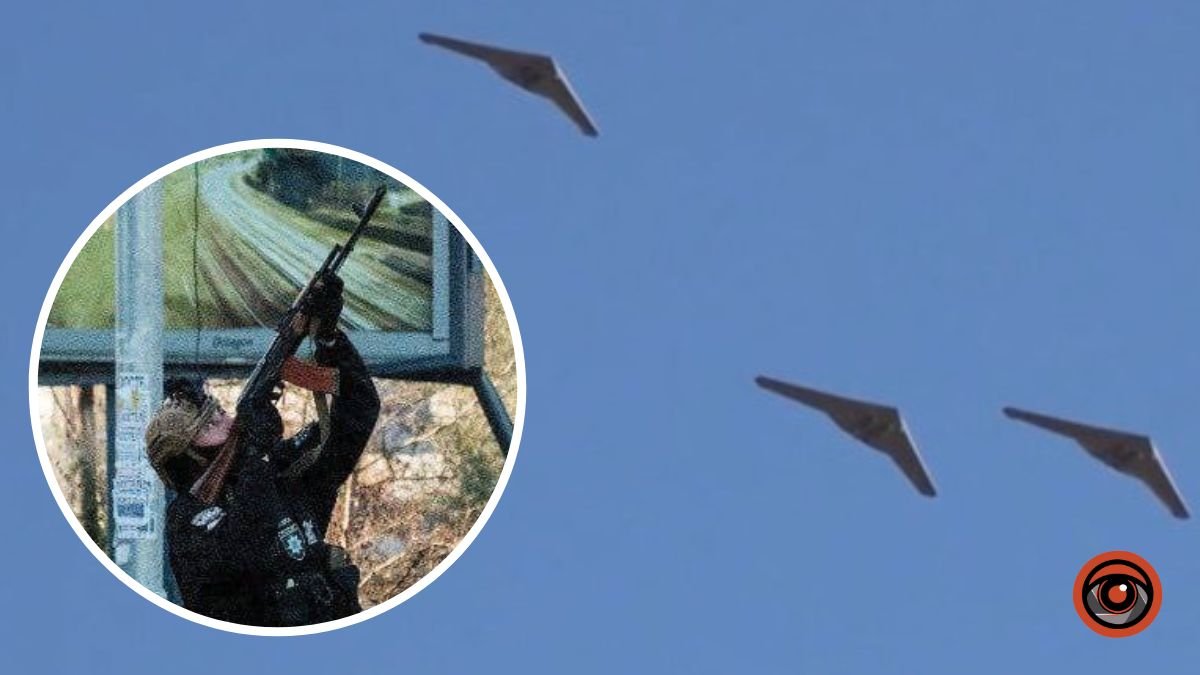 У поліції показали, як сбивали іранський дрон у Києві