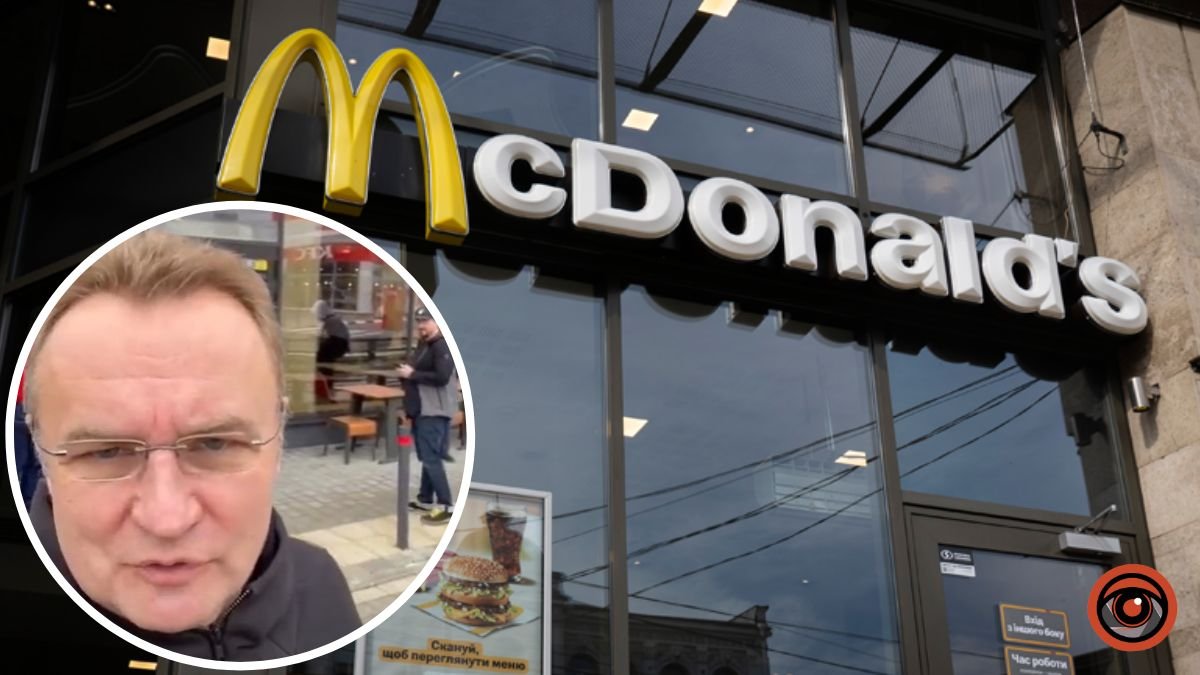 McDonald's открыл новый ресторан. На открытии «заселфился» мэр Львова Садовый