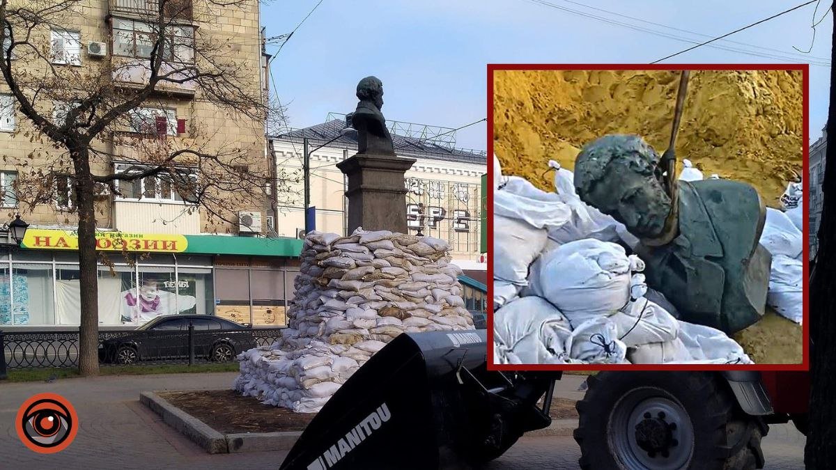 В Харькове демонтировали памятник Пушкину