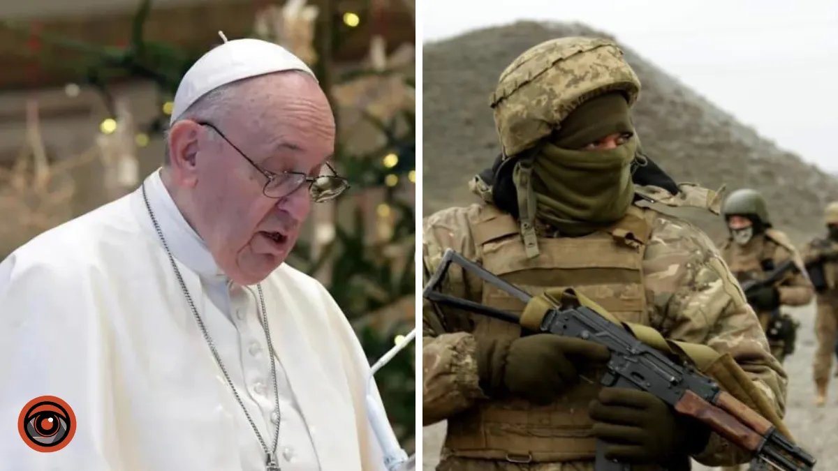 Папа Римський зробив заяву про закінчення війни в Україні
