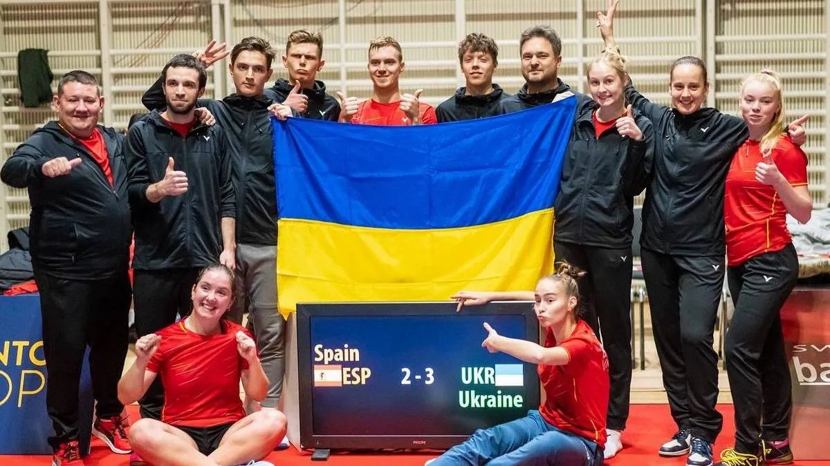 Сборная Украины по бадминтону вышла в финальную часть чемпионата Европы
