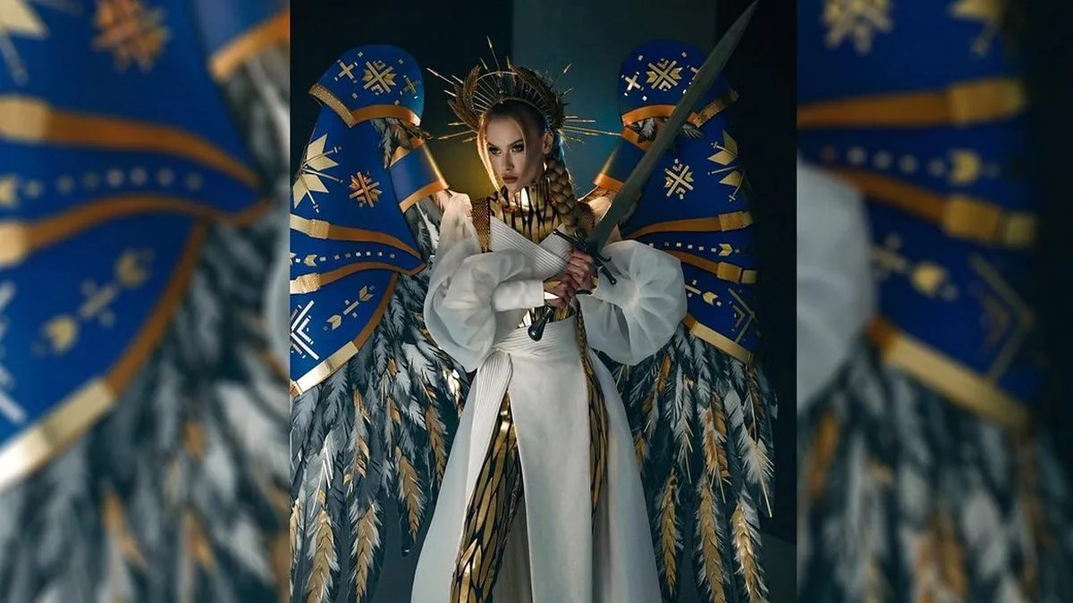 "Воїн світла": українка продемонструвала свій костюм для участі в конкурсі "Міс Всесвіт-2022"