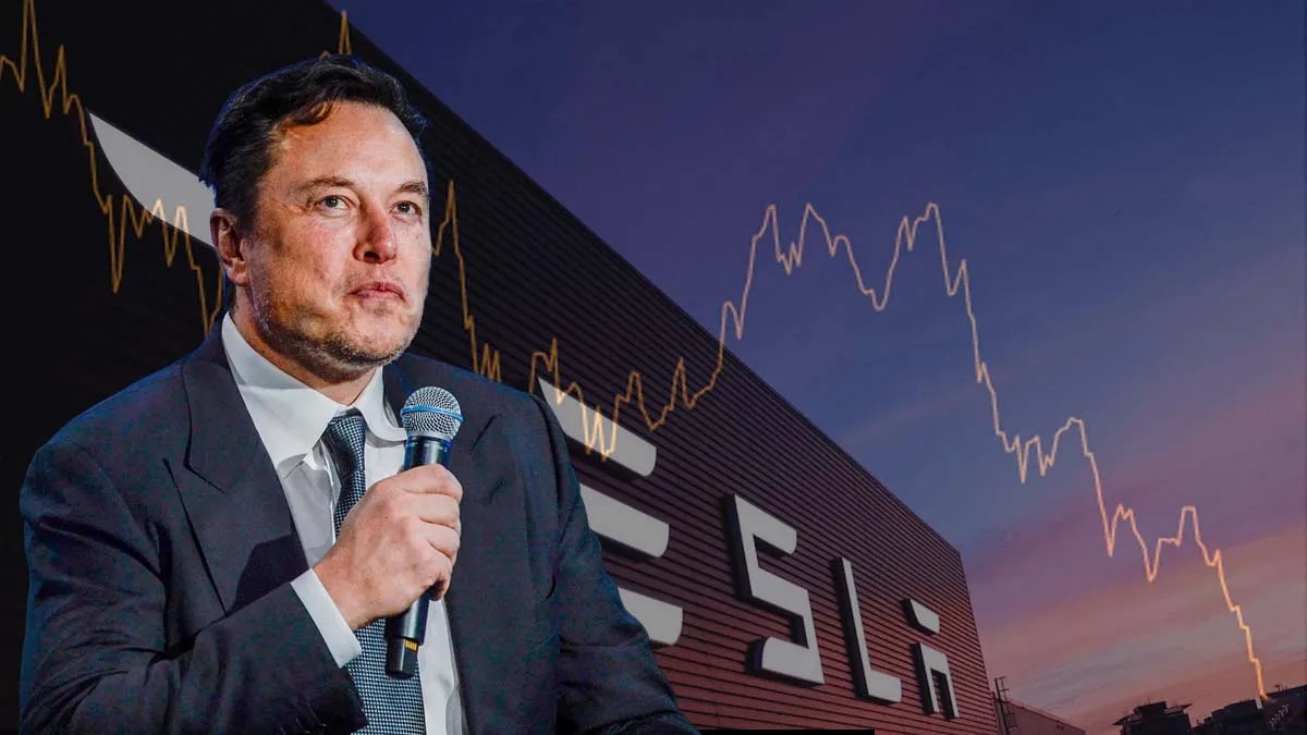 Акции Tesla рухнули: за год потеряли 61 %