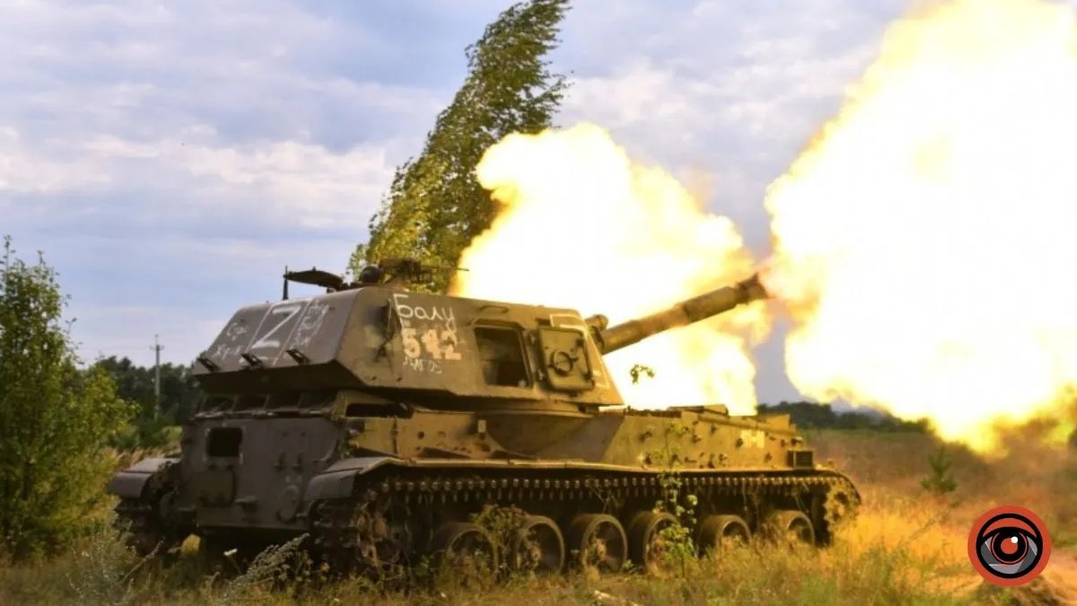 Интенсивность огня русской артиллерии упала до 75 %