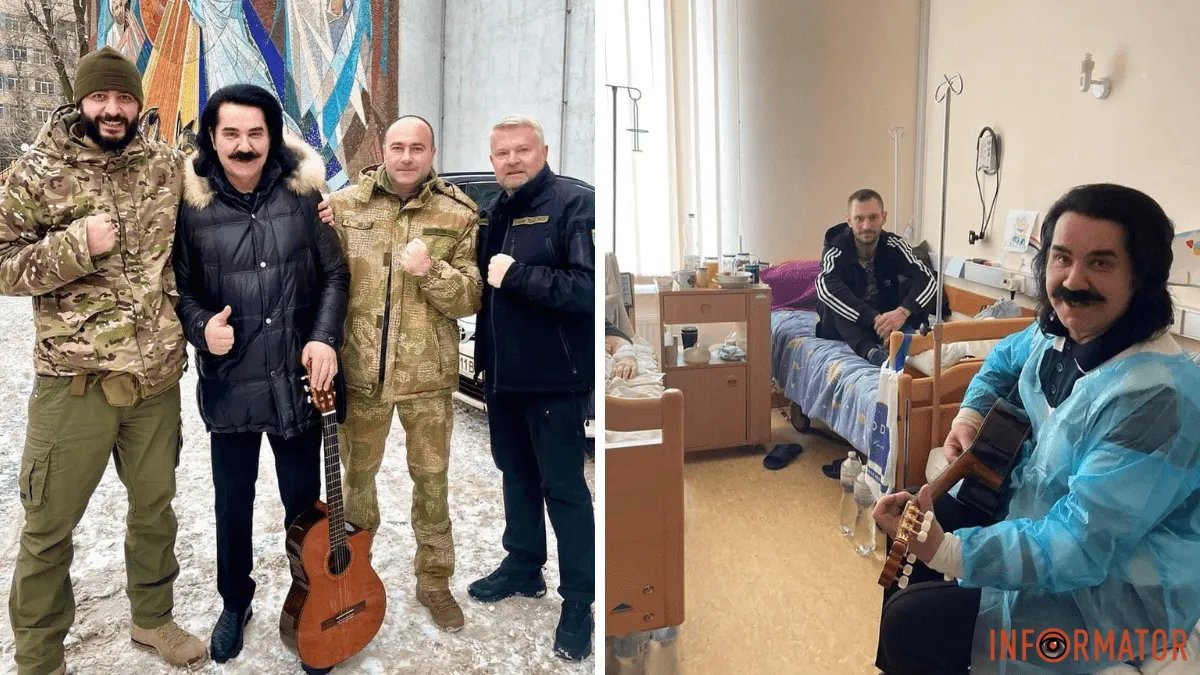 Павел Зибров устроил маленький праздник для раненых бойцов ВСУ