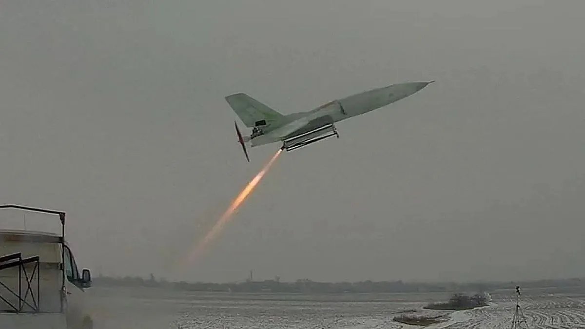 В Украине впервые осуществили ракетный запуск беспилотника - видео