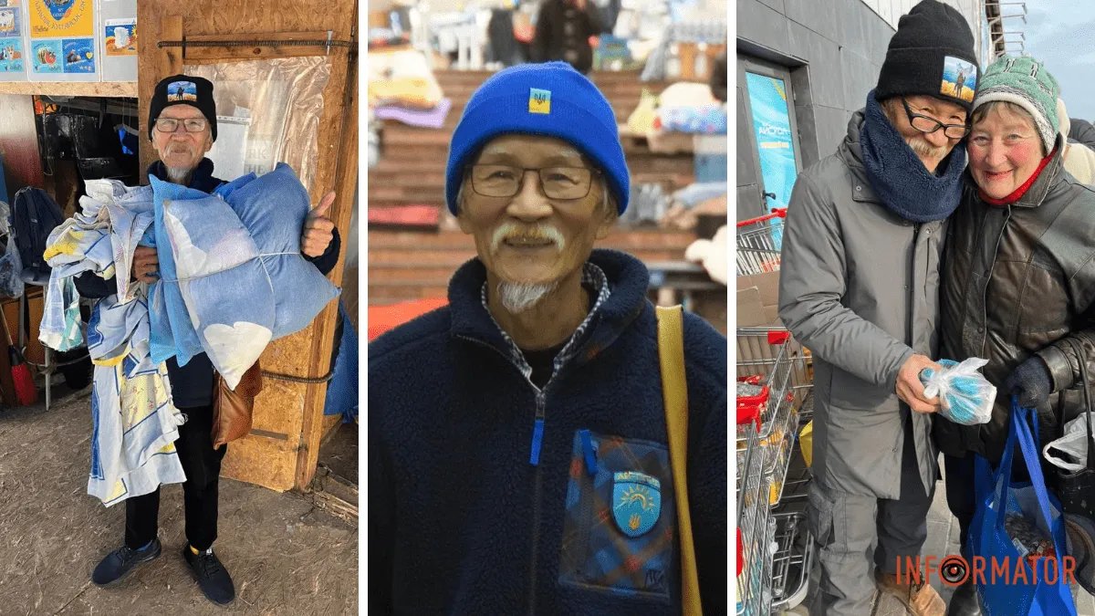 Шлях самурая: японський пенсіонер продав квартиру в Токіо та оселився серед біженців у Харківському метро, щоб допомогати їм