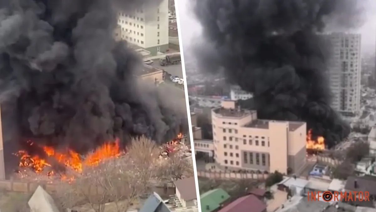 Пожар в ФСБ в Ростове