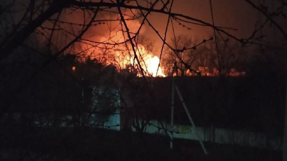 Пожар в Симферополе