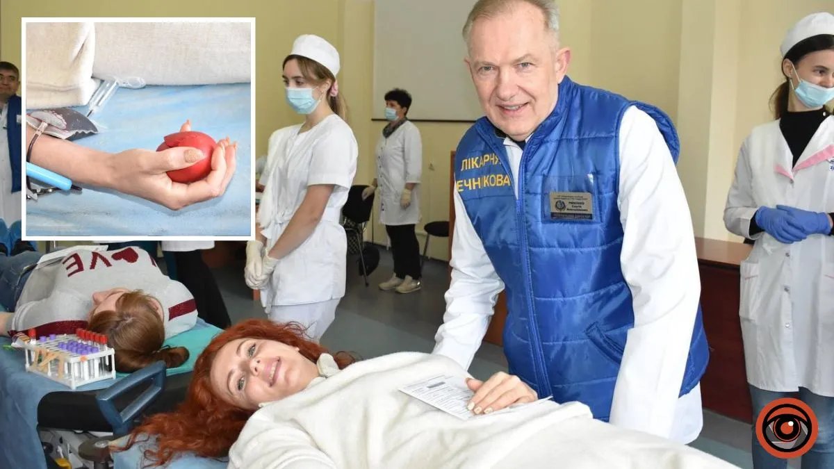 «Сдали кровь ради жизни»: ко Дню донора в больнице Мечникова в Днепре присоединились 100 работников АТБ
