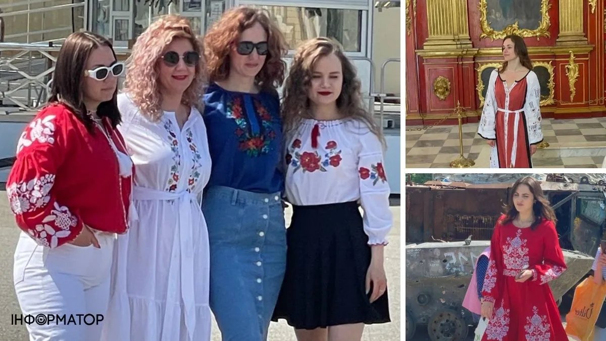 Эффектные девушки и молодёжные компании: подборка фото жителей Киева в ярких вышиванках