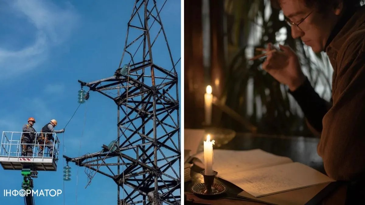Отключения электроэнергии на Киевщине