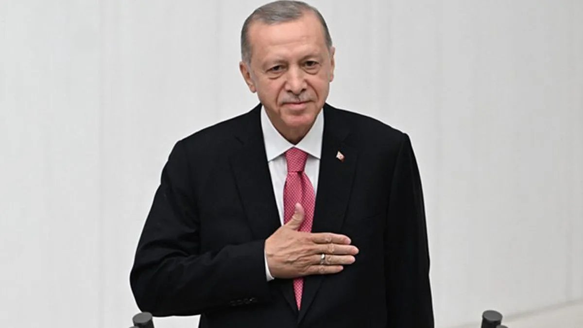 Эрдоган во время инаугурации 3 июня