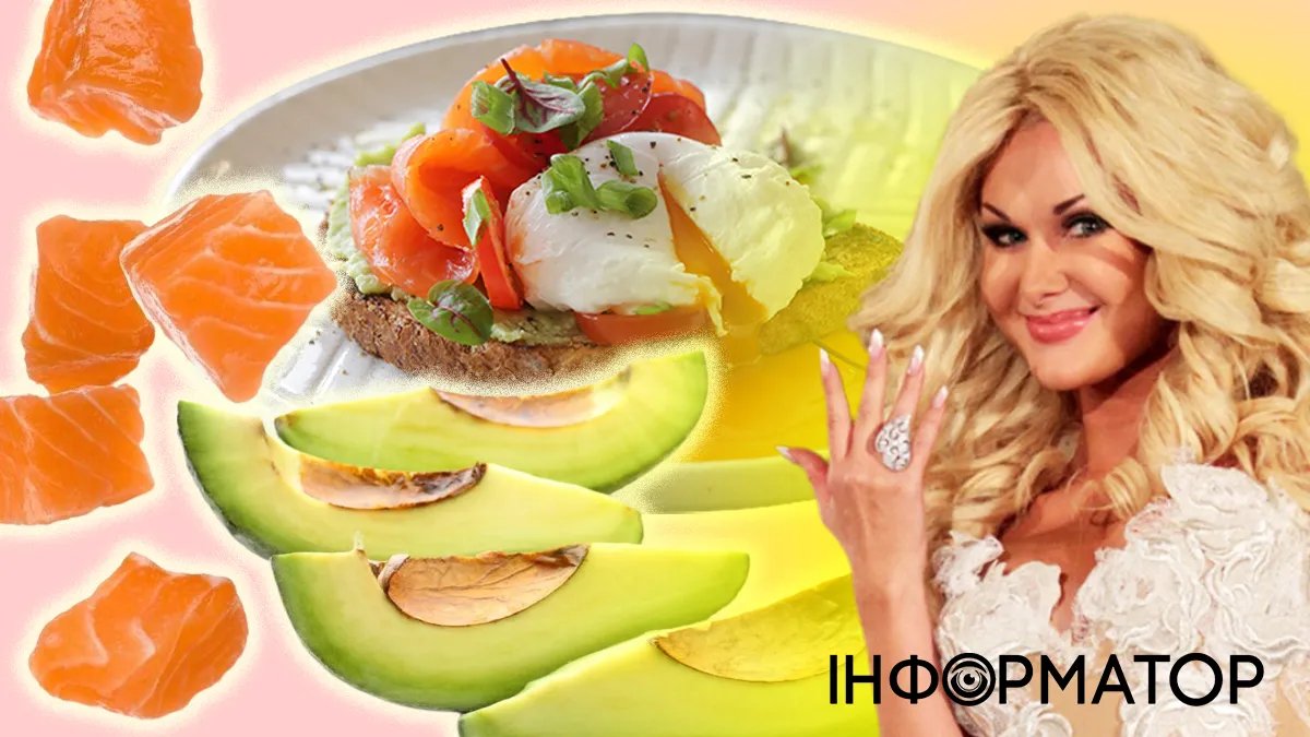 Яйцо пашот с гренками, авокадо и лососем от Екатерины Бужинской