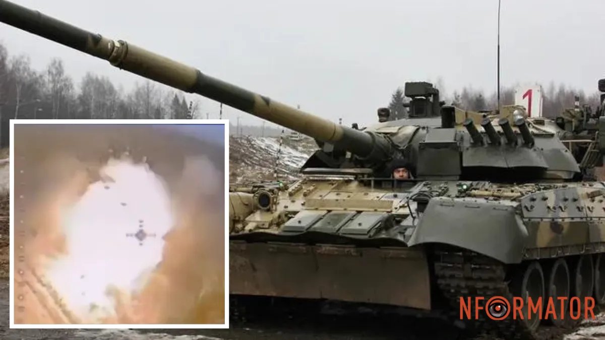 FPV-дрон уничтожил танк рф
