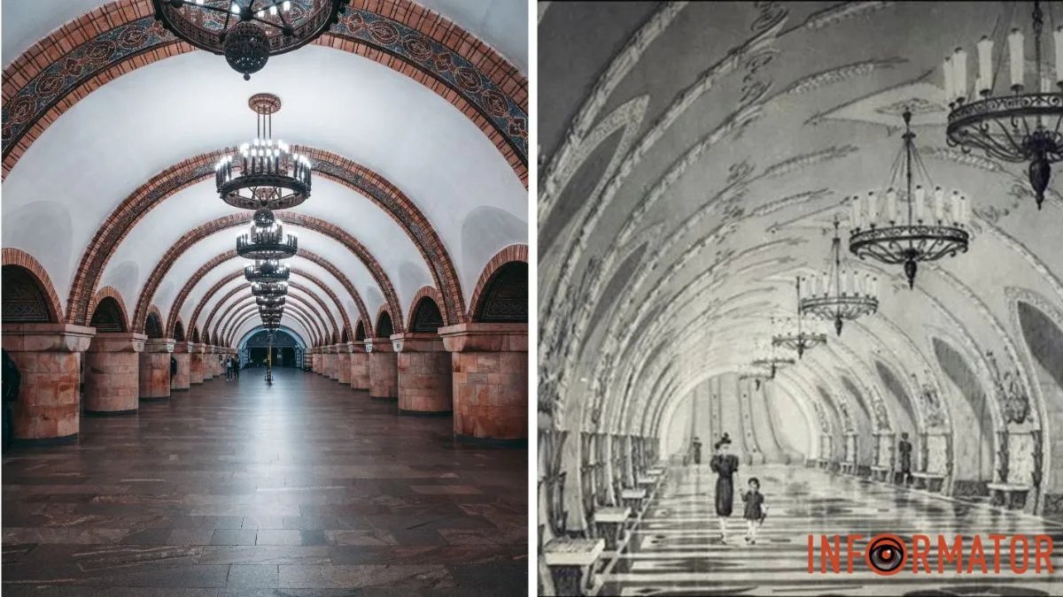 Эскизы проектов станций киевского метро «Крещатик» и «Шулявская»