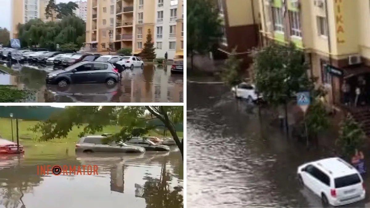 Київ йде під воду: злива вже затопила деякі райони – відео