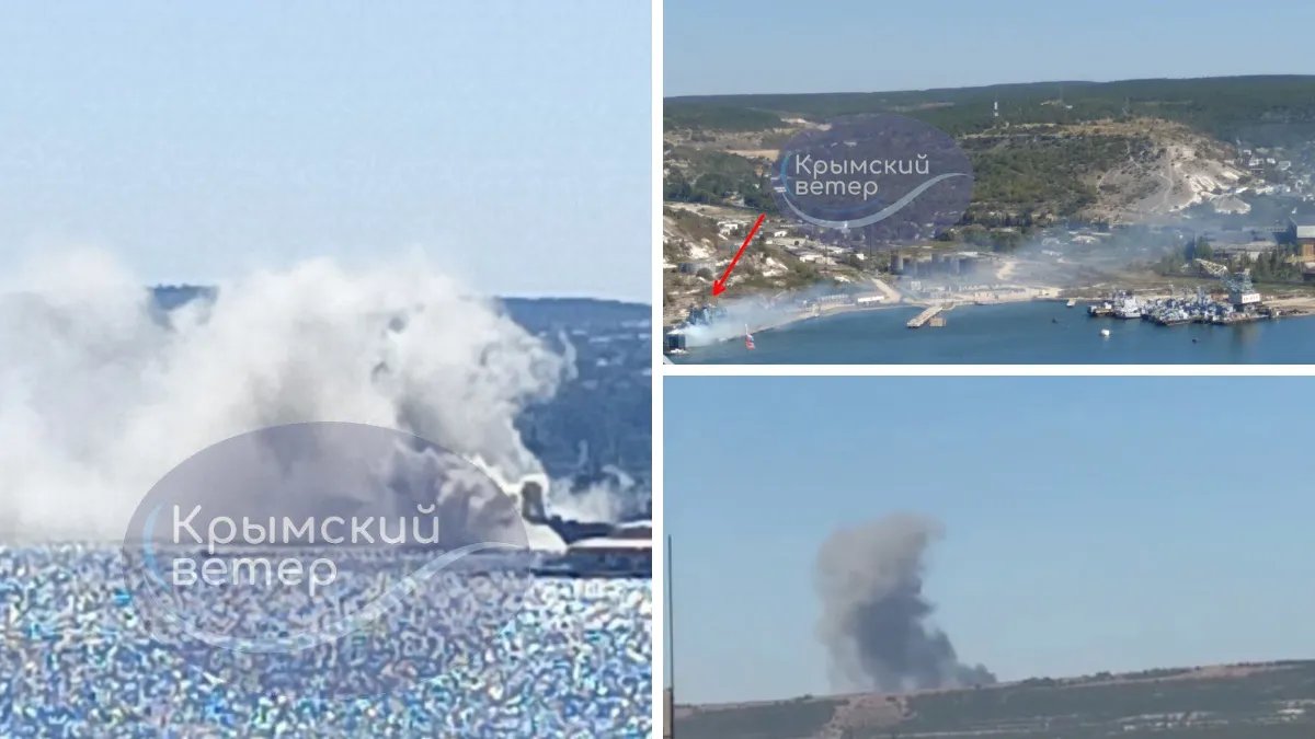 В окупованому Криму лунають вибухи: міст перекрито, на Севастополь летять ракети – фото та відео