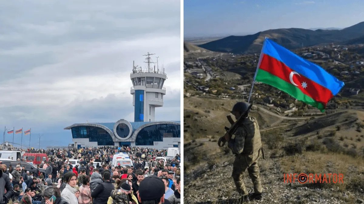 З Карабаху можуть тікати вірмени. Колаж: Інформатор Нагірний Карабах