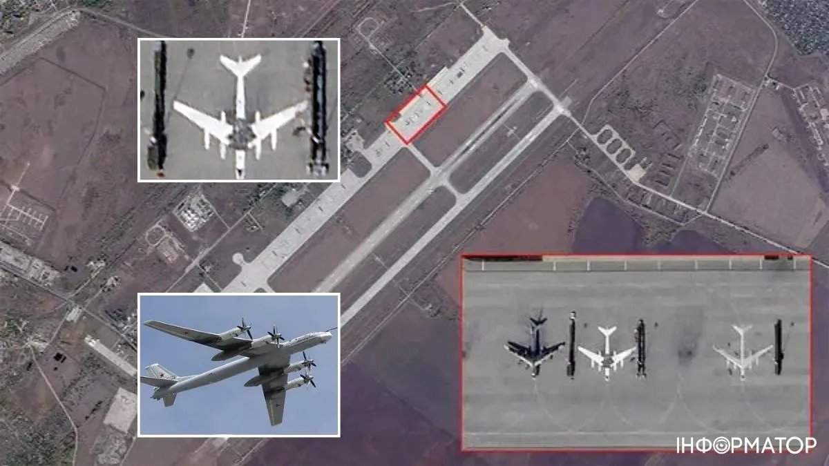Оккупанты нарисовали фальшивые Ту-95 на авиабазе в Энгельсе