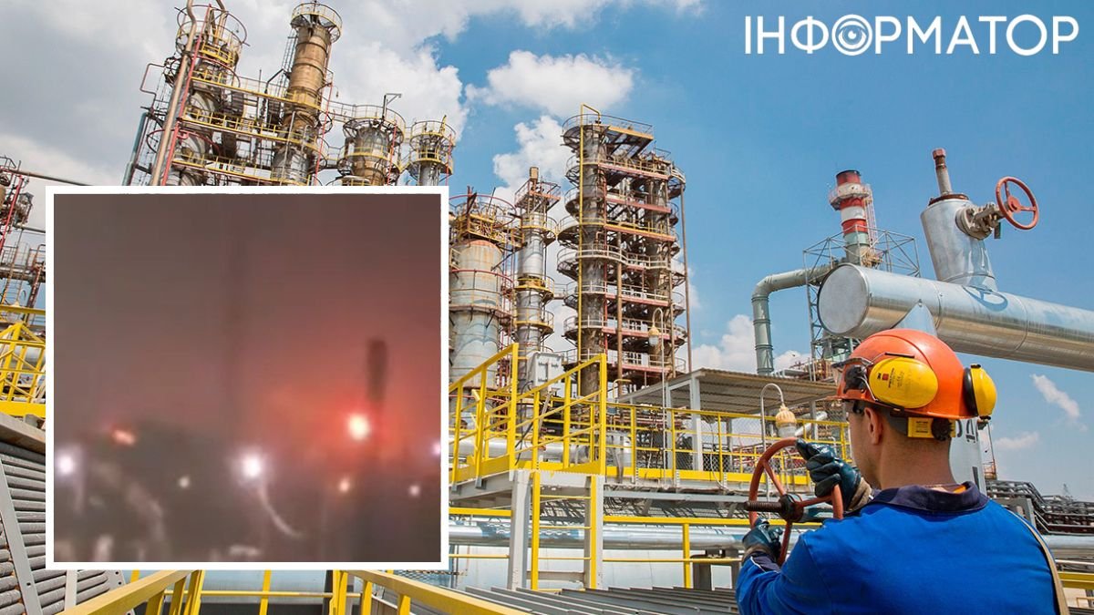 Попадание неизвестного дрона: в россии раздался мощный взрыв на крупном нефтеперерабатывающем  заводе