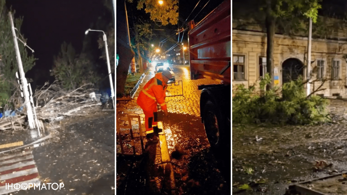 Повалені дерева, розбиті автівки та затоплені вулиці: Одесу накрила негода – відео