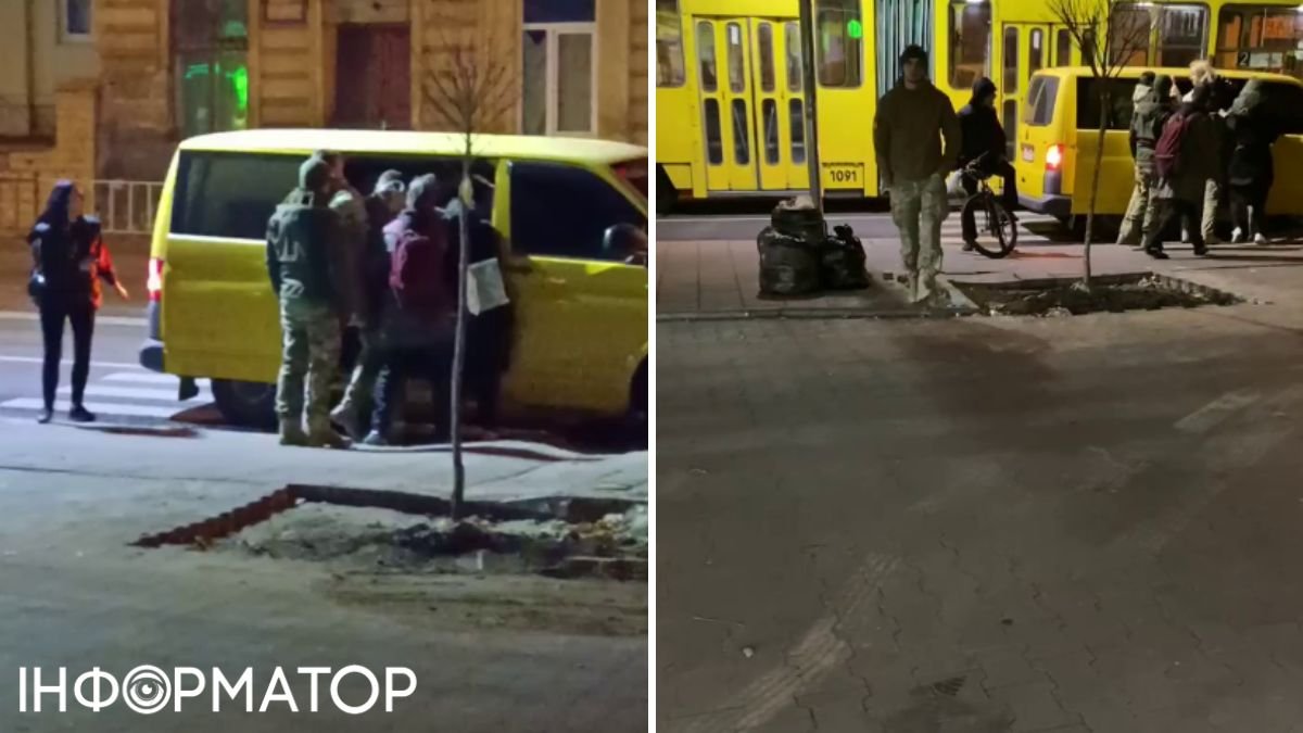 Во Львове работники ТЦК силой скрутили мужчину на улице