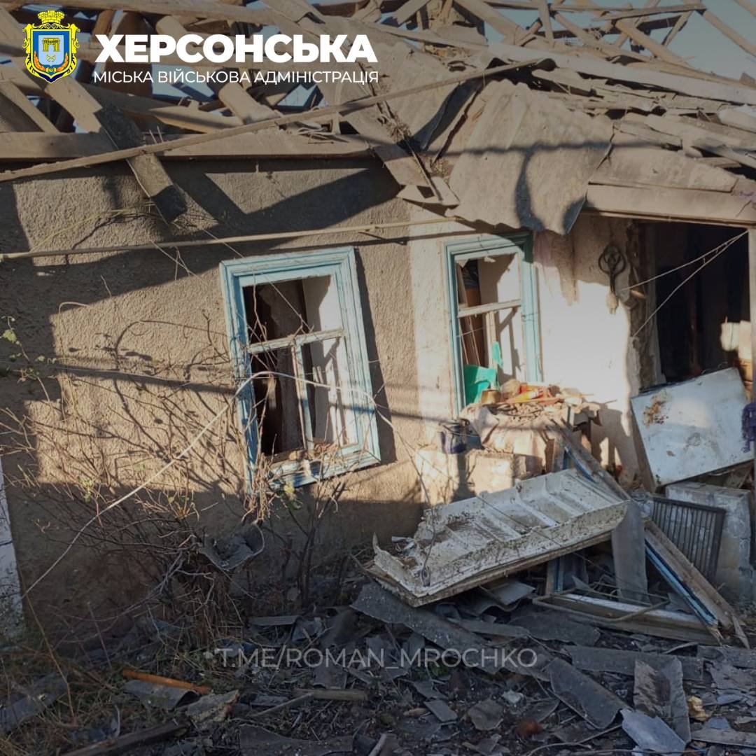 Наслідки обстрілу с.Садове