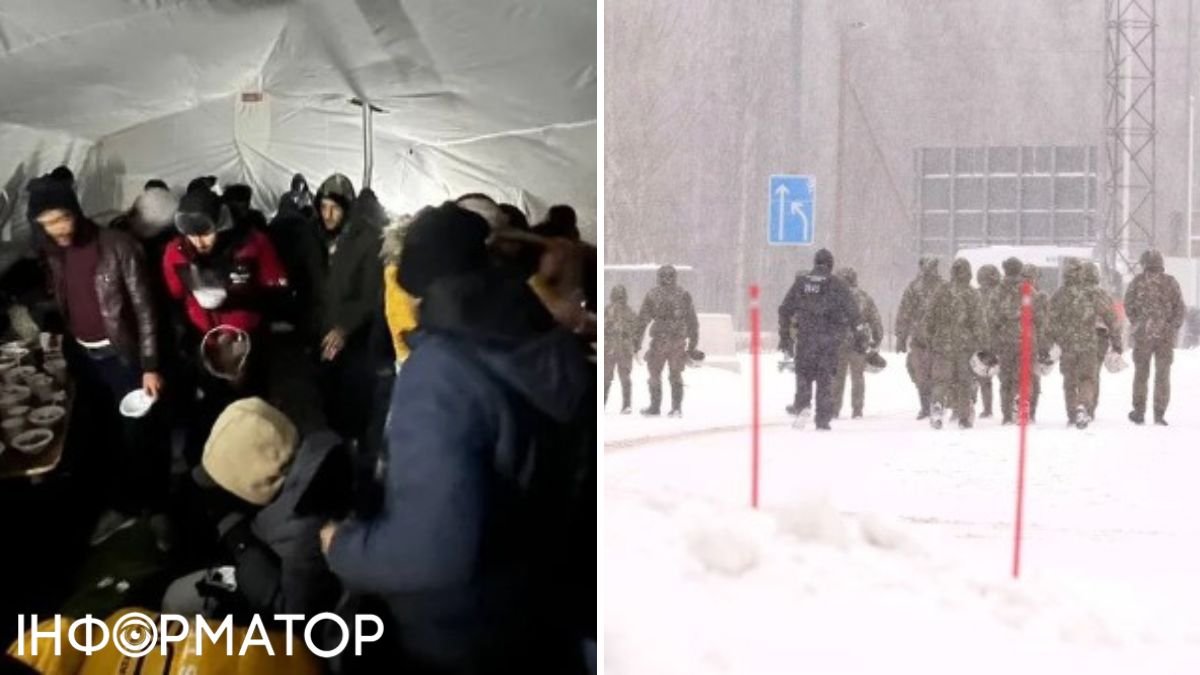 Мигранты на российско-финской границе