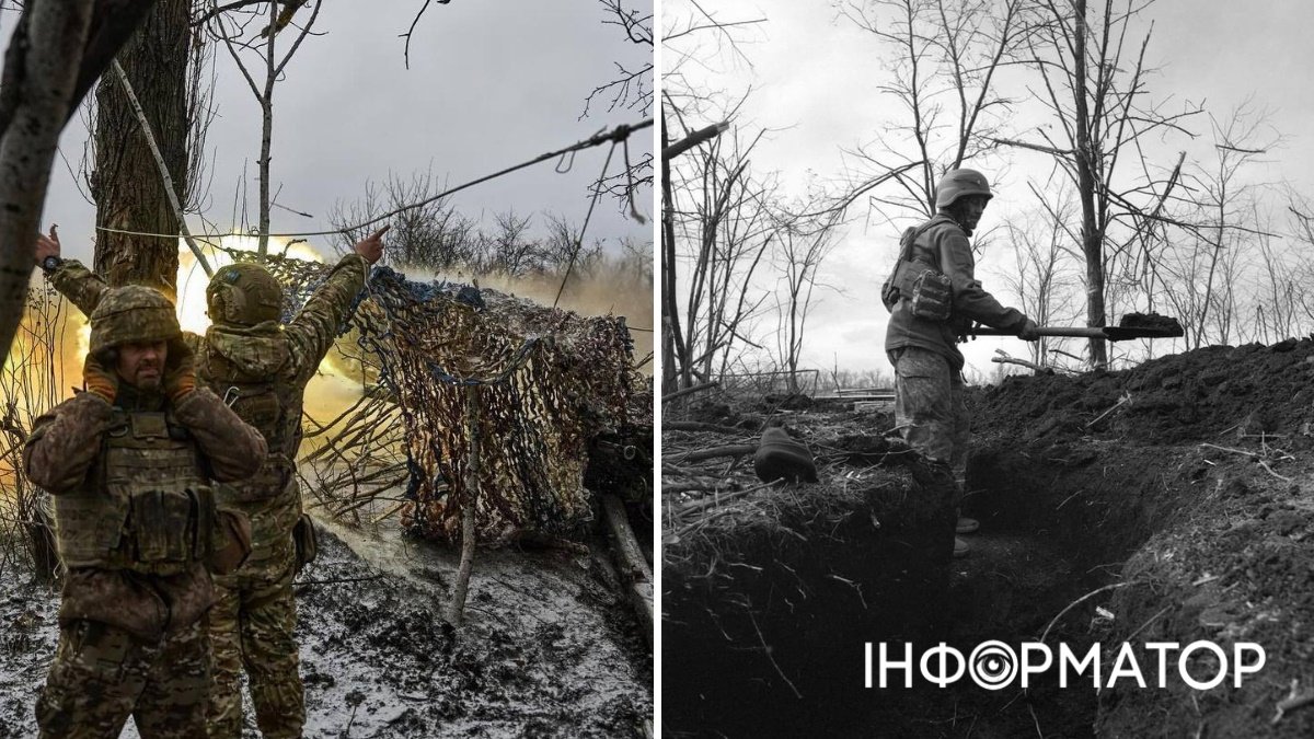 Война в Украине, военные с РСЗО и лопатой