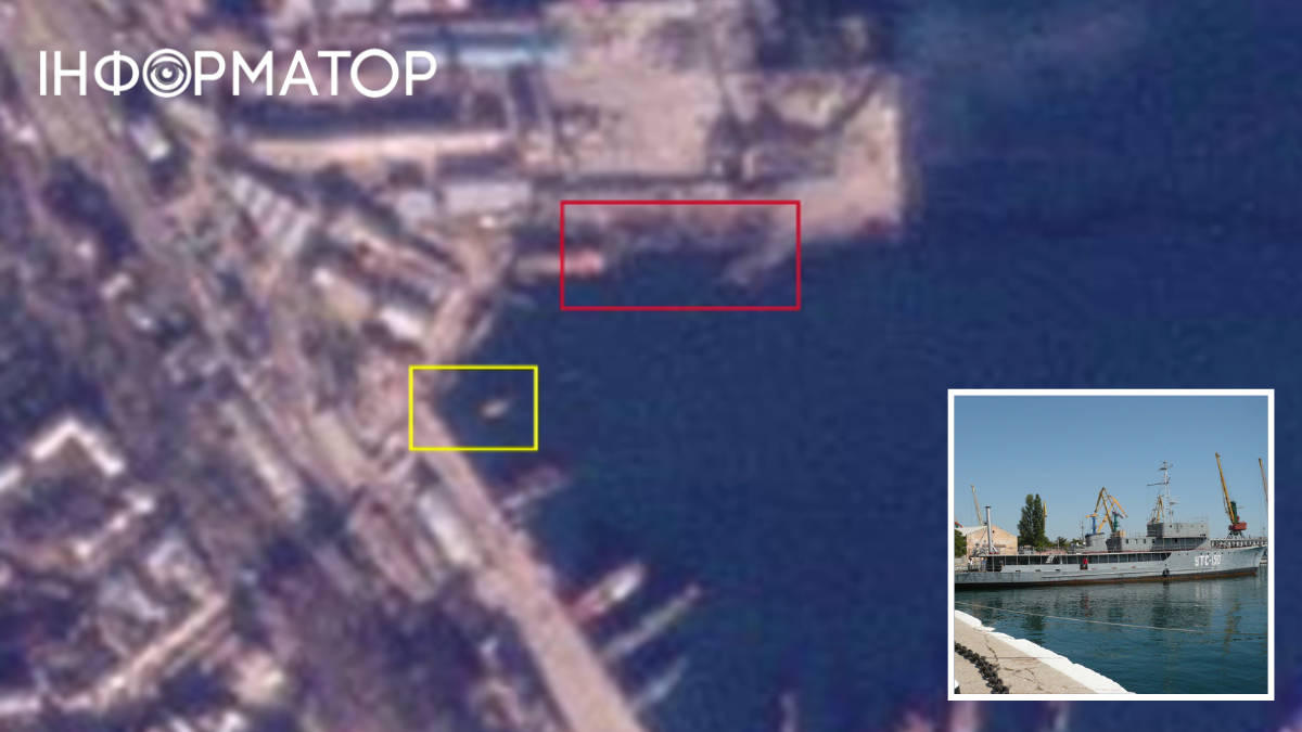 Порт Феодосии после украинского удара 26 декабря