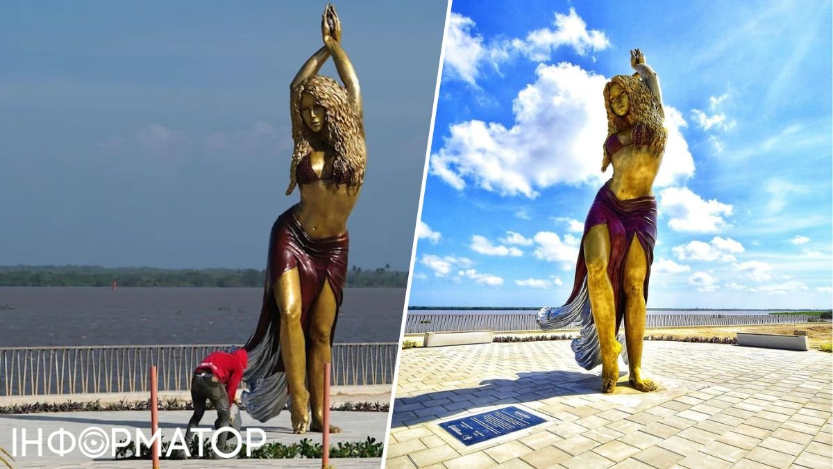 В Колумбії встановили пам'ятник Шакірі: така, як і у знаменитому кліпі - фото