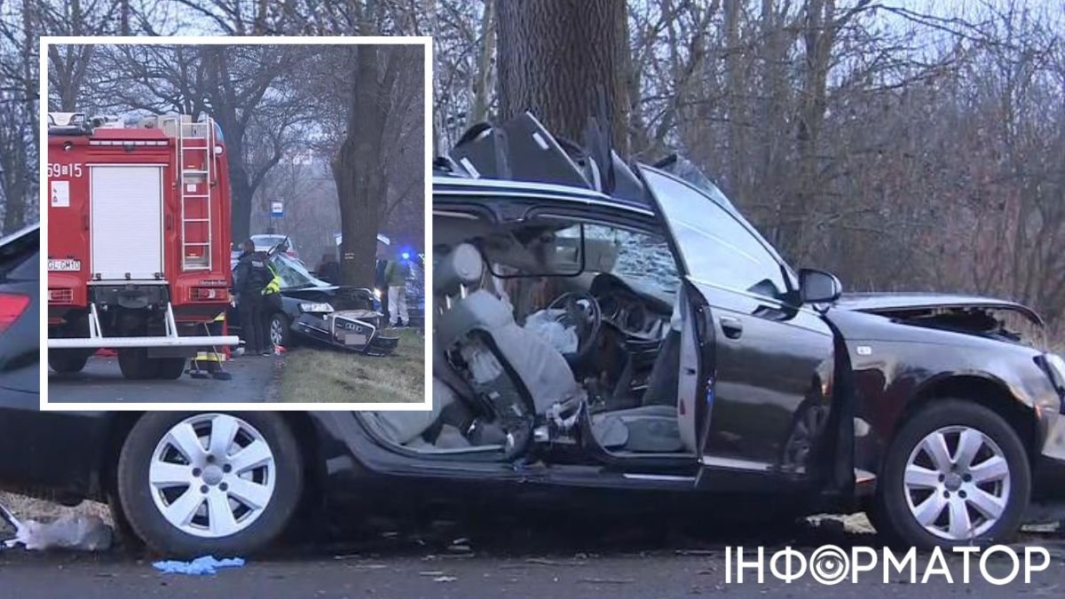 Автомобиль врезался в дерево: в ДТП в Польше близ Гливице погибли трое украинцев - фото