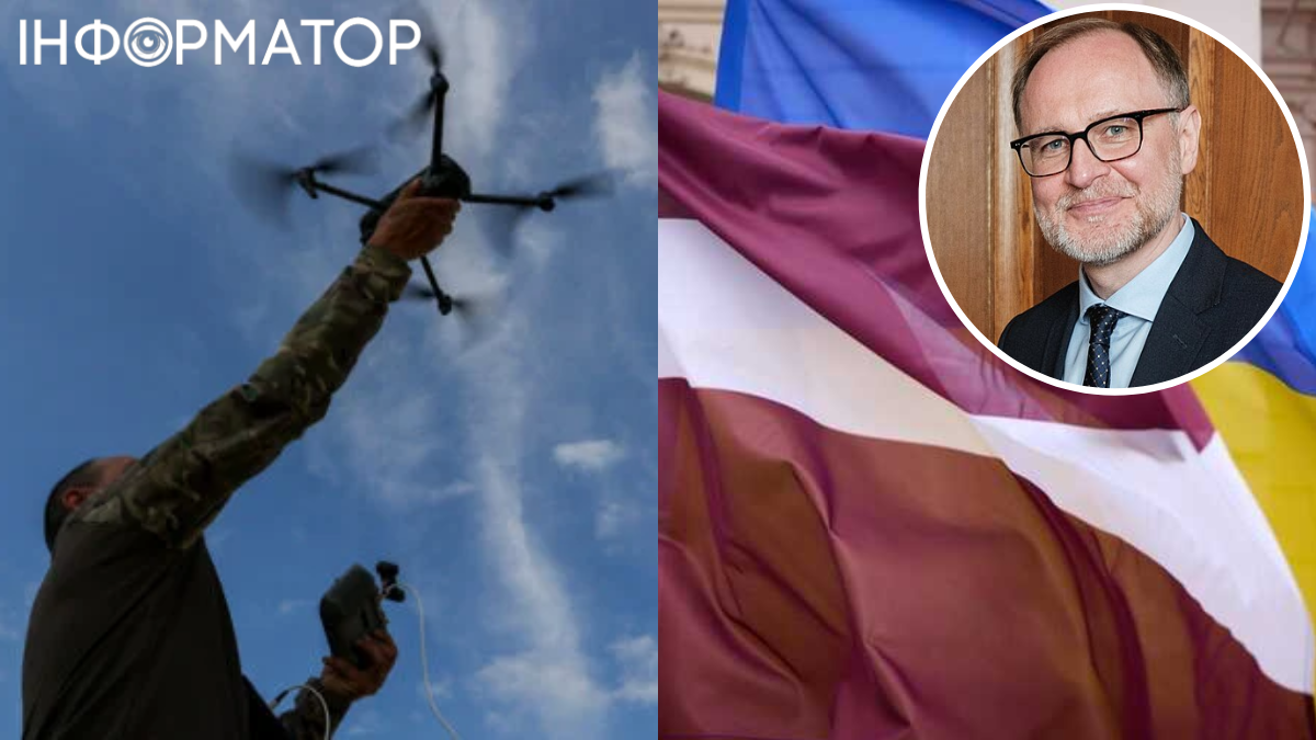 Латвия с еще 20 странами передаст Украине тысячи дронов