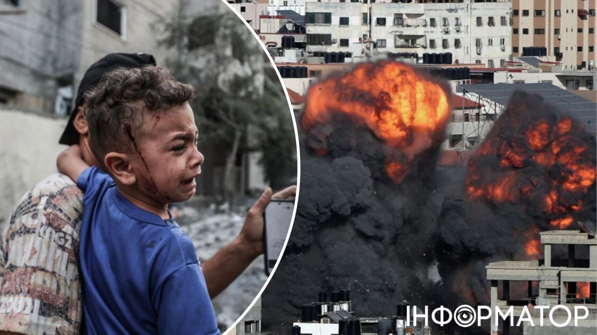 зруйновані будинки в Газі, дитина