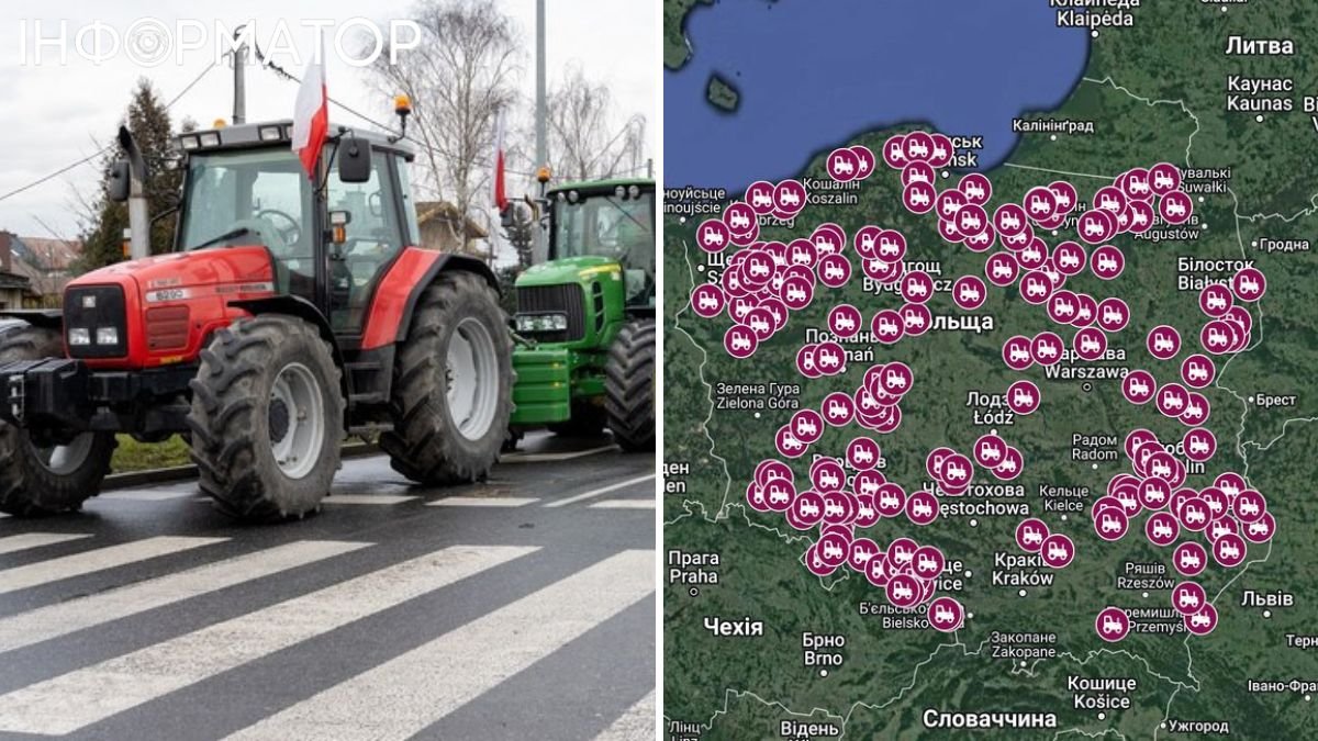 Протест, фермери, Польща