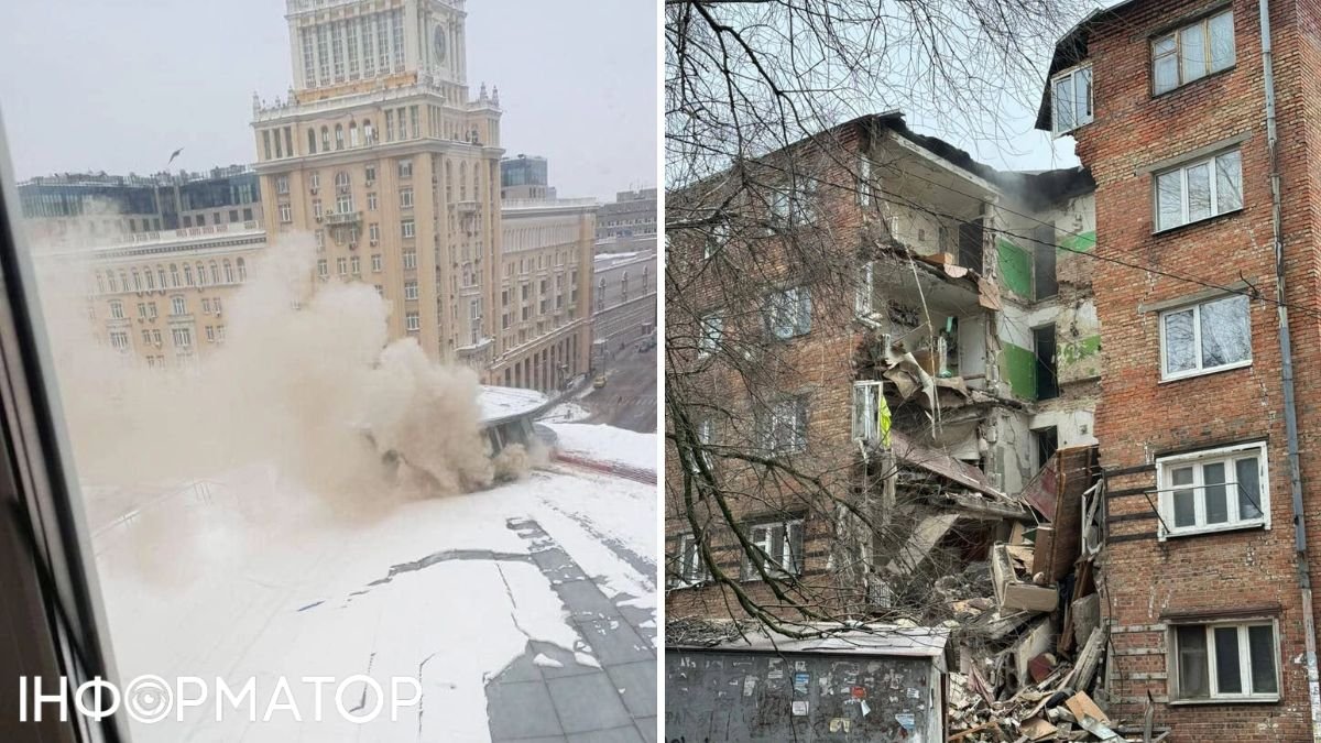 Пожар в Москве, разрушение дома в Ростове