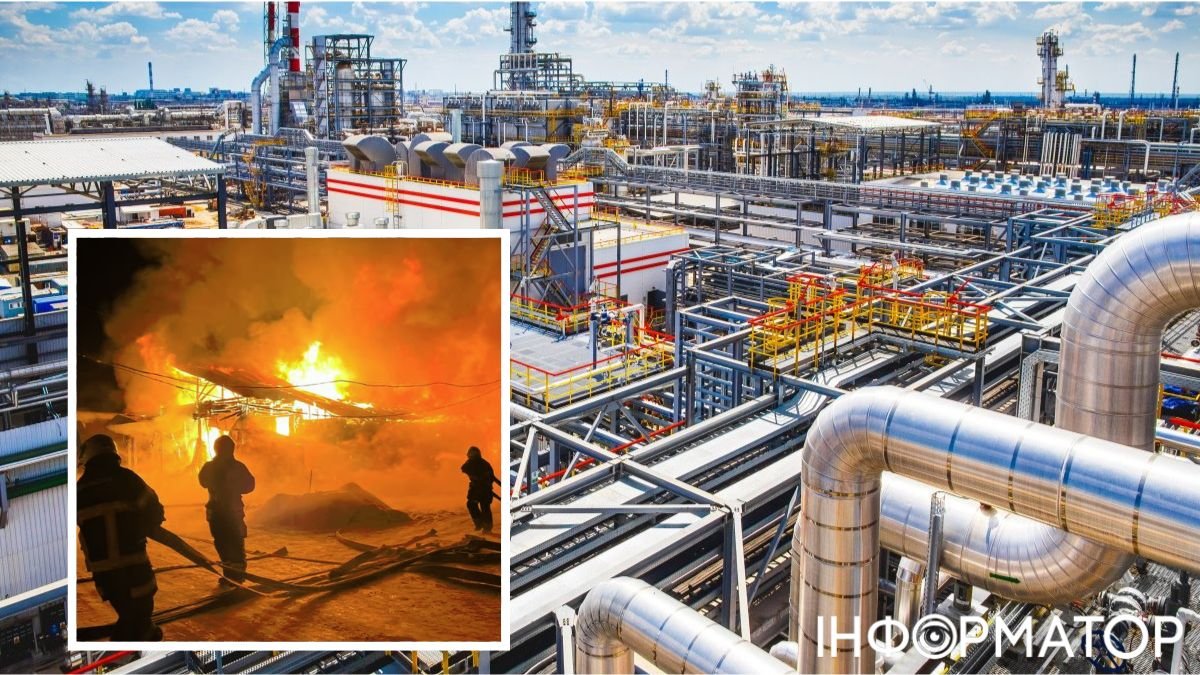 У росії горить один із найбільших нафтопереробних заводів