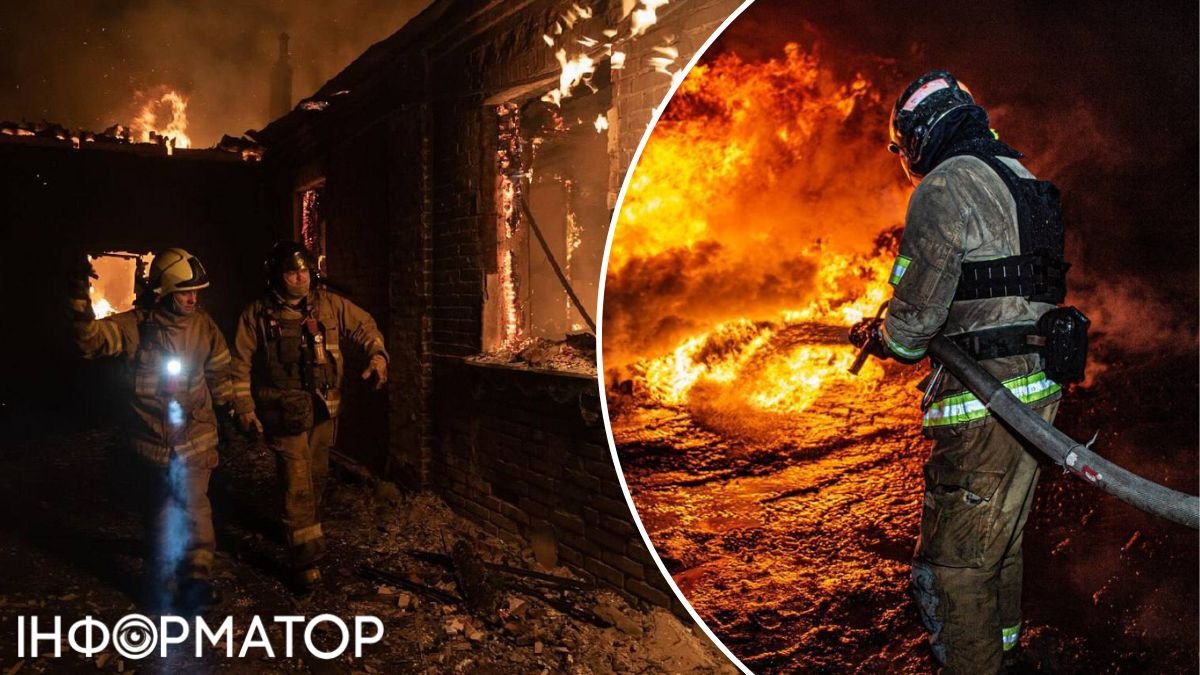 Последствия пожара в Харькове