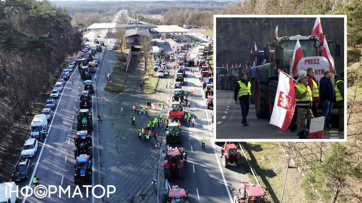 Польські протестувальники і  автомагістраль А2 біля Слубиці