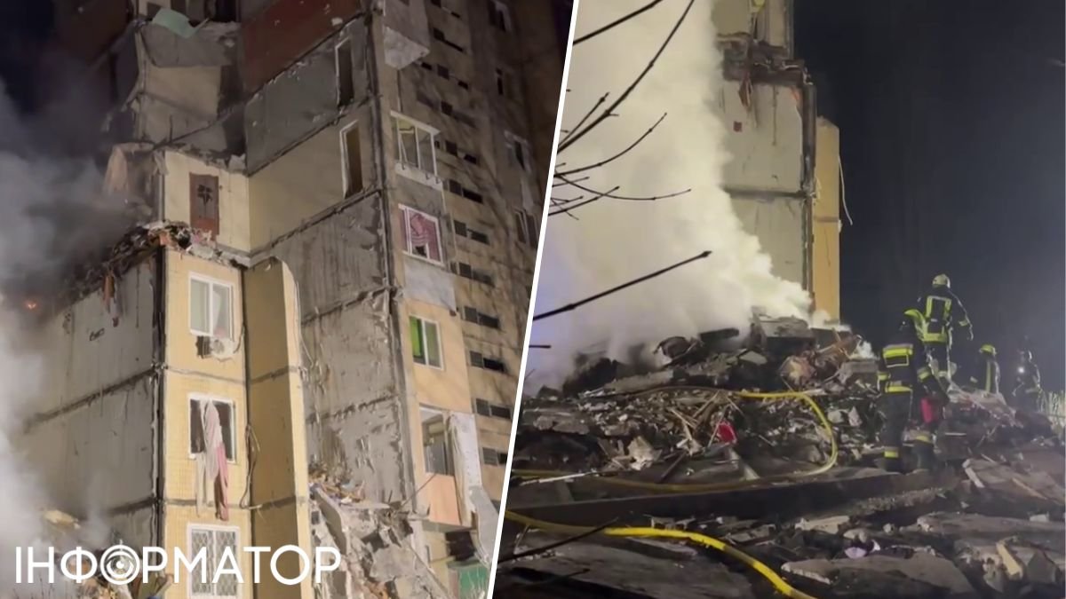 Вражеский дрон попал в многоэтажку в Одессе