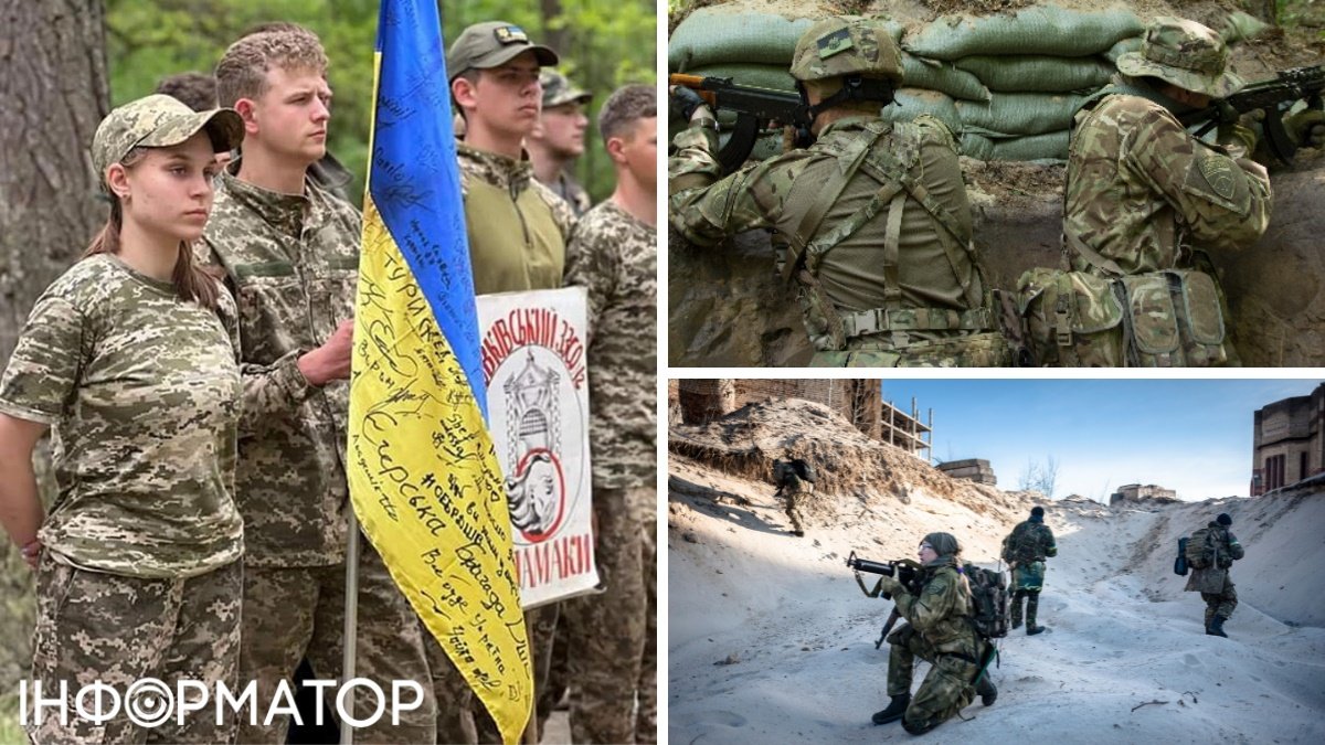 Военное обучение украинских юношей